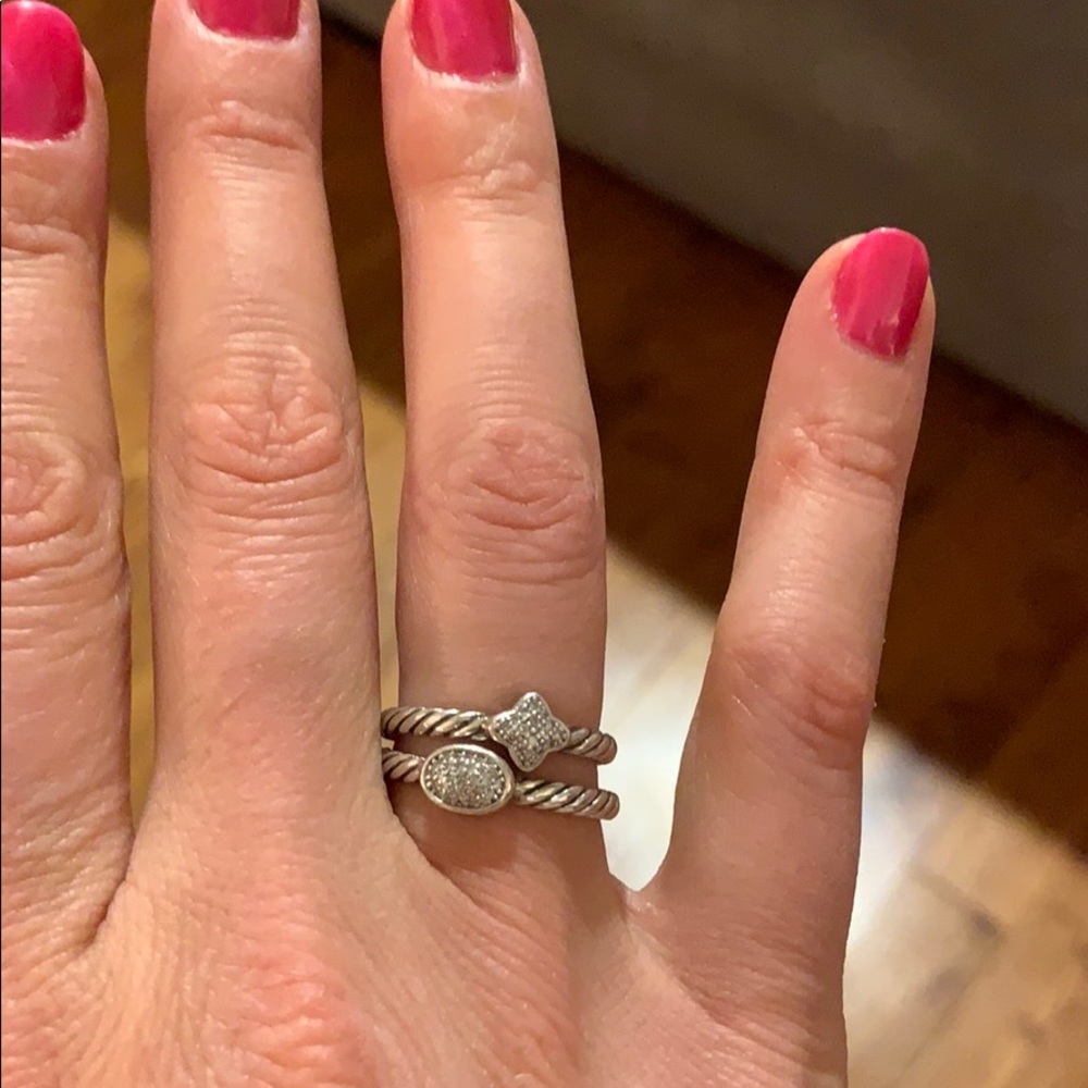 David Yurman Quaterfoil Ring with Diamonds